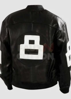 8 Ball Mens Black Bomber Jacket