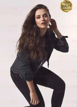 13 REASONS WHY KATHERINE LANGFORD (HANNAH BAKER) BLACK DENIM JACKET
