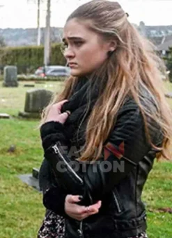 A Million Little Things Lizzy Greene Black Leather Jacket