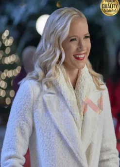 A Nashville Christmas Carol Vivienne Shearling White Coat