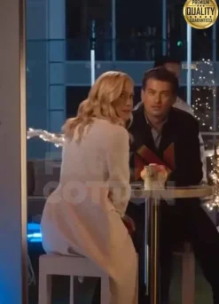 A Nashville Christmas Carol Vivienne Shearling White Coat