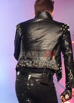 ADAM LAMBERT CONCERT 2018 STUDDED BLACK JACKET