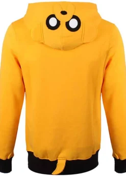 ADVENTURE TIME (JAKE) JOHN DIMAGGIO YELLOW COTTON HOODIE