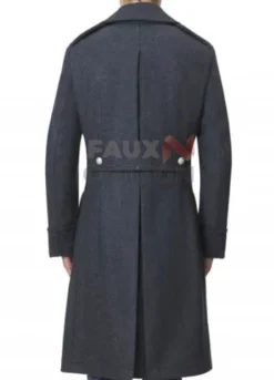 Air Force Blue Great Wool Trench Coat