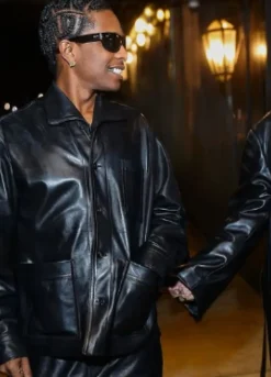 American Rapper A$AP Rocky Leather Jacket