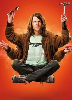 American Ultra Jesse Eisenberg Brown Jacket