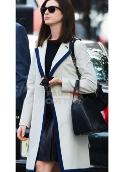 Anne Hathaway Intern Jules Ostin White Trench Coat