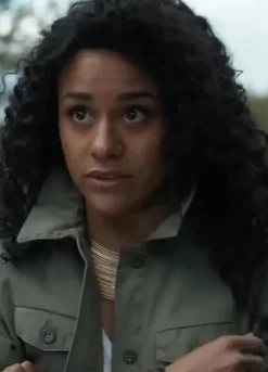 Ariana DeBose Kraven the Hunter 2024 Calypso Ezili Cotton Green Jacket
