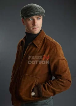 Armie Hammer Man from U.N.C.L.E ILLya Kuryakin Brown Jacket