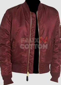 Arrow Echo Kellum Maroon Satin Jacket