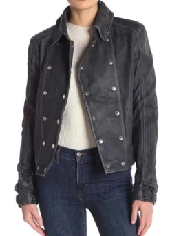 Arrow Season 7 (Dinah Drake) Juliana Harkavy Black Leather Jacket