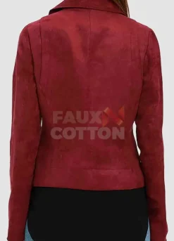 Arrow Willa Holland Red Suede Jacket