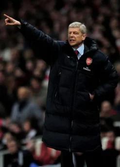 Arsene Wenger Long Black Puffer Coat
