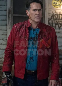Ash vs Evil Dead Bruce Campbell ( Ash ) Red Jacket