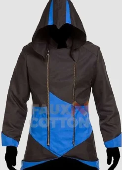 Assassin's Creed 3 Black and Blue Hoodie Jacket