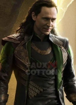 Avengers Tom Hiddleston Leather Jacket