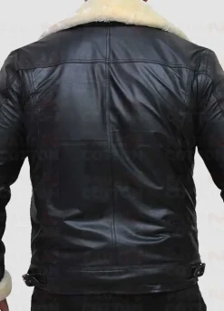 B3 Black Lambskin Bomber Leather Jacket