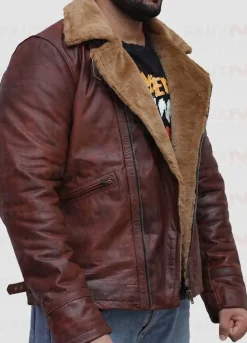 B3 Brown Lambskin Genuine Leather Jacket