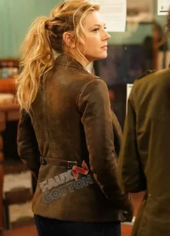 Big Sky (Jenny Hoyt) Katheryn Winnick Brown Suede Coat