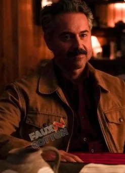 Big Sky Season 2 (Mark Lindor) Omar Metwally Brown Cotton Jacket