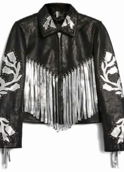 BIRDS OF PREY (HARLEY QUINN) MARGOT ROBBIE FRINGE LEATHER JACKET