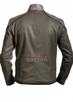 Black Adam Dwayne Johnson Grey Leather Jacket