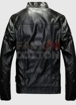 BLACK AIR FORCE FLIGHT MA-1 LEATHER JACKET