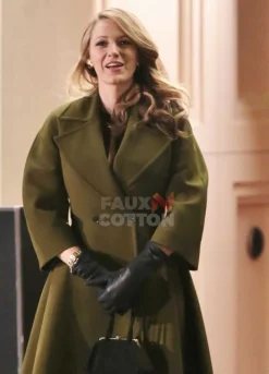 Blake Lively The Age of Adaline Green Trench Coat