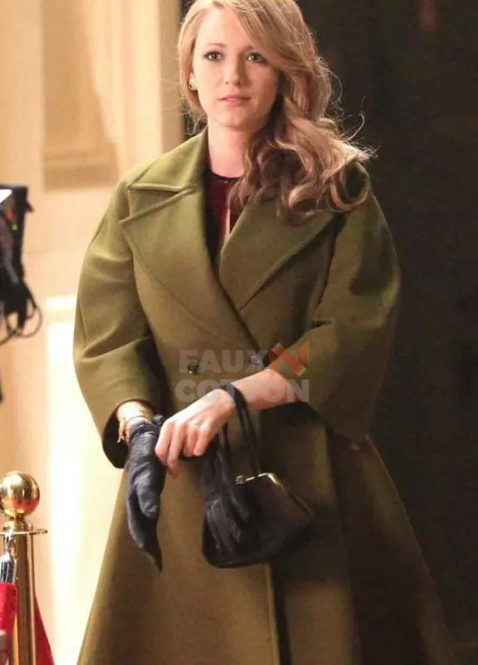 Blake Lively The Age of Adaline Green Trench Coat