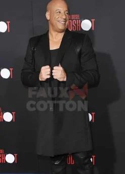 Bloodshot Vin Diesel Premiere Black Trench Coat