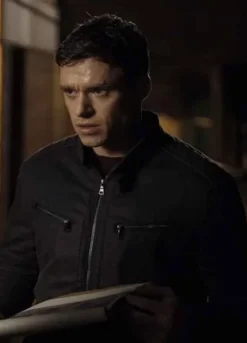 BODYGUARD (DAVID) RICHARD MADDEN BLACK COTTON JACKET