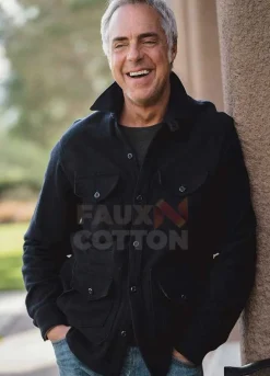 Bosch Titus Welliver Black Cotton Jacket