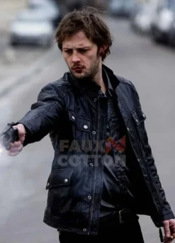 Braquo Nicolas Duvauchelle Leather Jacket