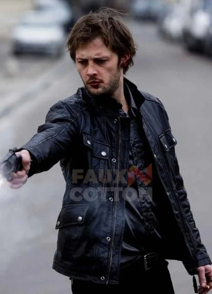 Braquo Nicolas Duvauchelle Leather Jacket