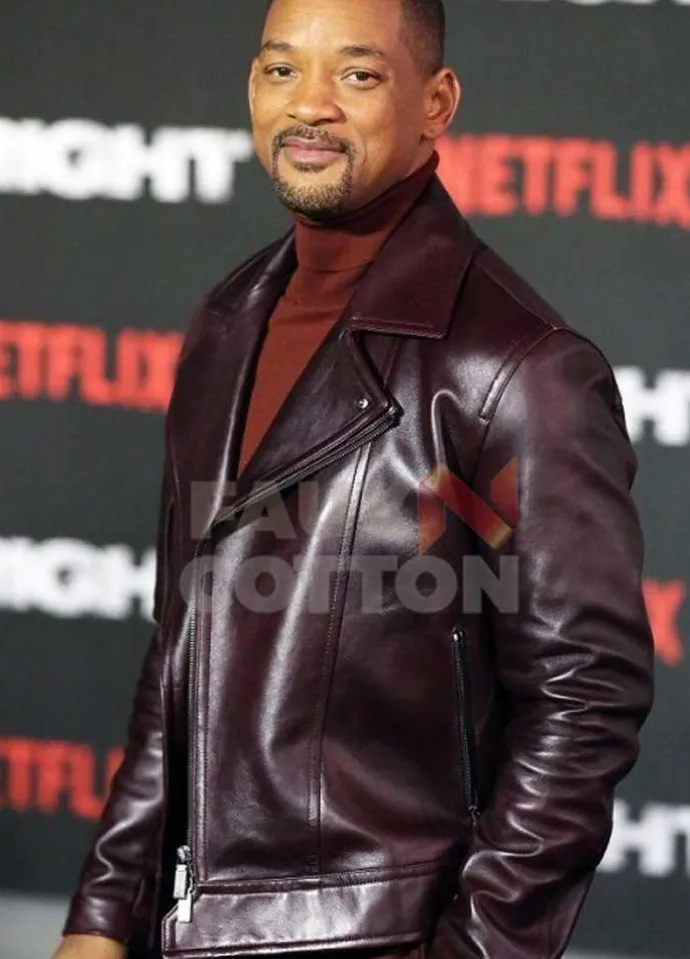 Bright Will Smith European premiere Leather Jacket