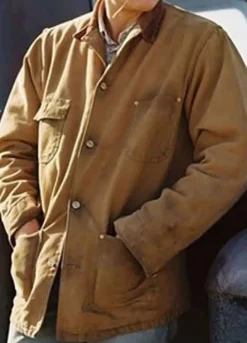 BROKEBACK MOUNTAIN (ENNIS DEL MAR) HEATH LEDGER BROWN COTTON JACKET