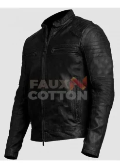 Cafe Racer Brown Motorcycle Genuine Leather Jacket