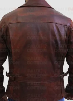 Captain America First Avenger Chris Evan Brown Leather Jacket