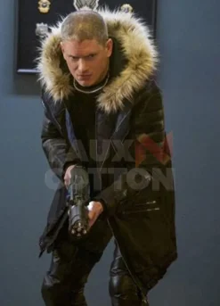 CAPTAIN COLD CRISIS ON EARTH-X FUR LEATHER JACKET
