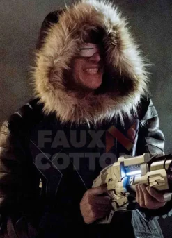 CAPTAIN COLD CRISIS ON EARTH-X FUR LEATHER JACKET