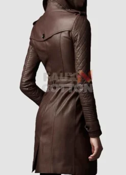 Castle Stana Katic Trench Leather Coat