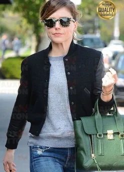 Chicago PD Sophia Bush ( Erin Lindsay ) Black Bomber Jacket