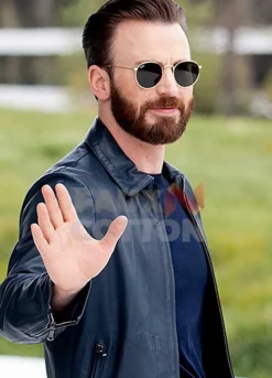 Chris Evans Apple Event 2019 Leather Jacket