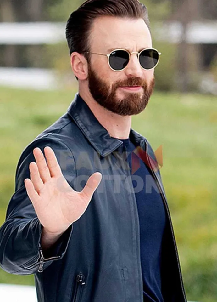 Chris Evans Apple Event 2019 Leather Jacket