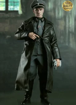 Christoph Waltz Inglourious Basterds Col. Hans Landa Black Leather Coat