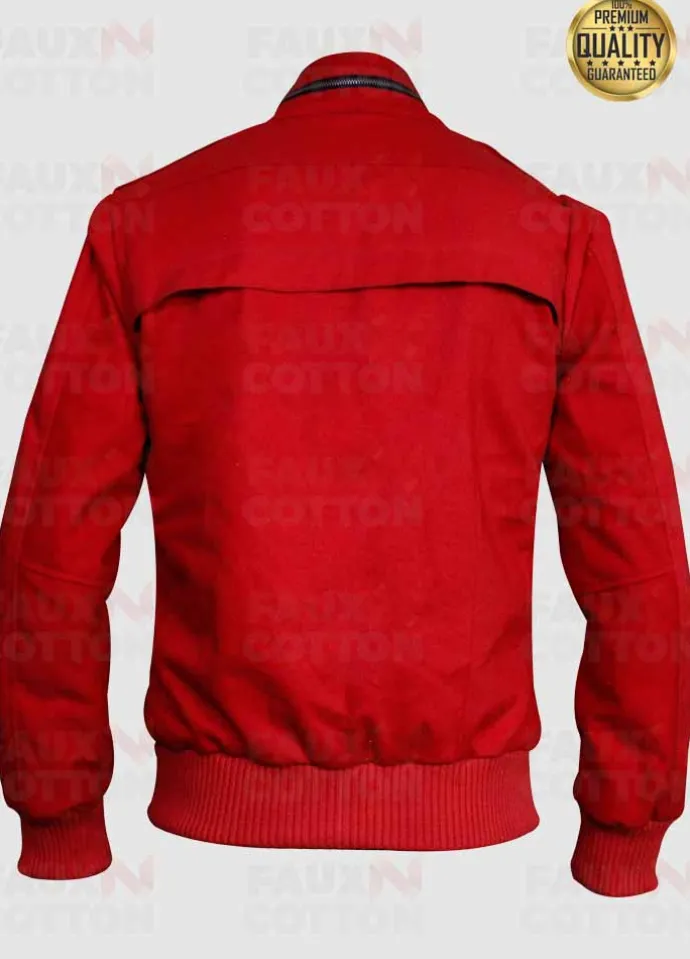 Cobra Kai William Zabka ( Johnny Lawrence ) Red Bomber Jacket
