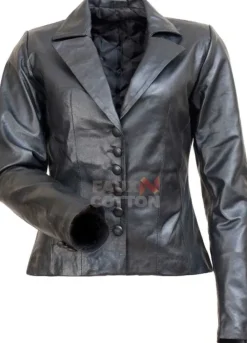 Comic Con Angelina Jolie Motorcycle Black Leather Jacket