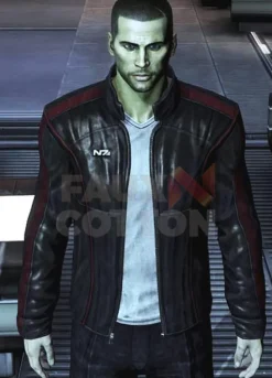 COMMANDER SHEPARD MASS EFFECT 3 LEATHER COSTUME JACKET