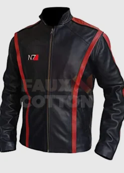 COMMANDER SHEPARD MASS EFFECT 3 LEATHER COSTUME JACKET