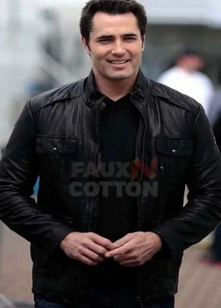 Continuum Victor Webster Black Leather Jacket